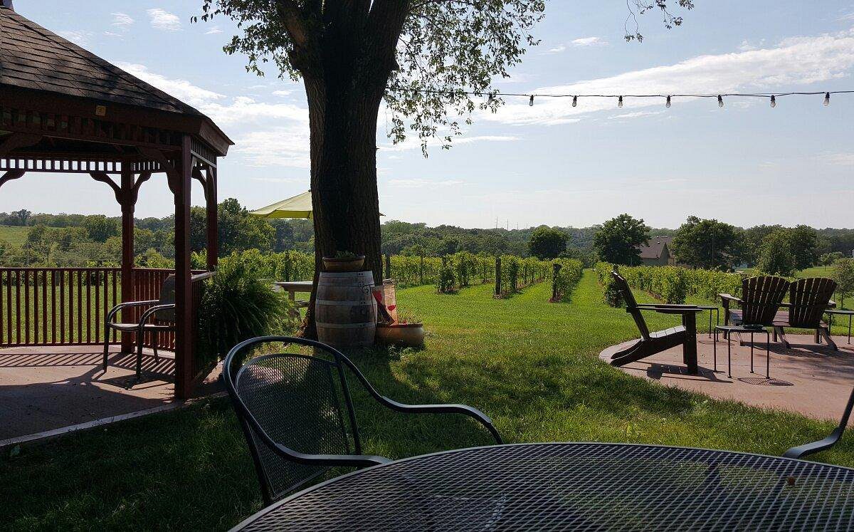 Exterior view of Ladoga Ridge winery in Smithville, MO